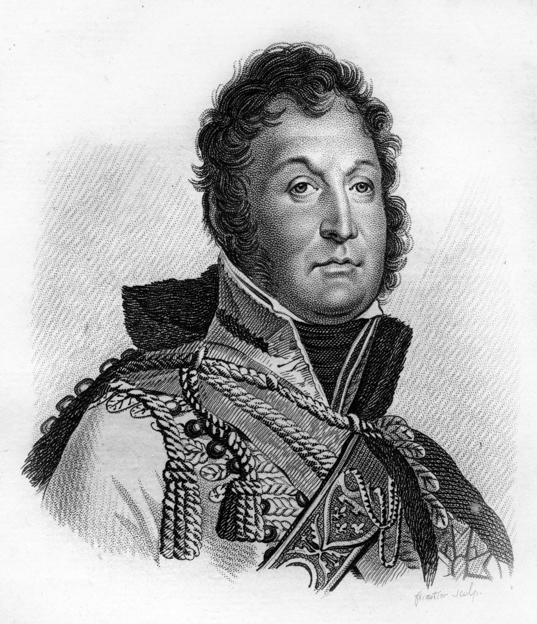 Louis Philippe I (1773-1850), Fransız Kralı olan Orléans Dükü, - “Fransızların zaferlerini ve fetihlerini izleyen Fransız generallerinin portreleri” nde. 1818