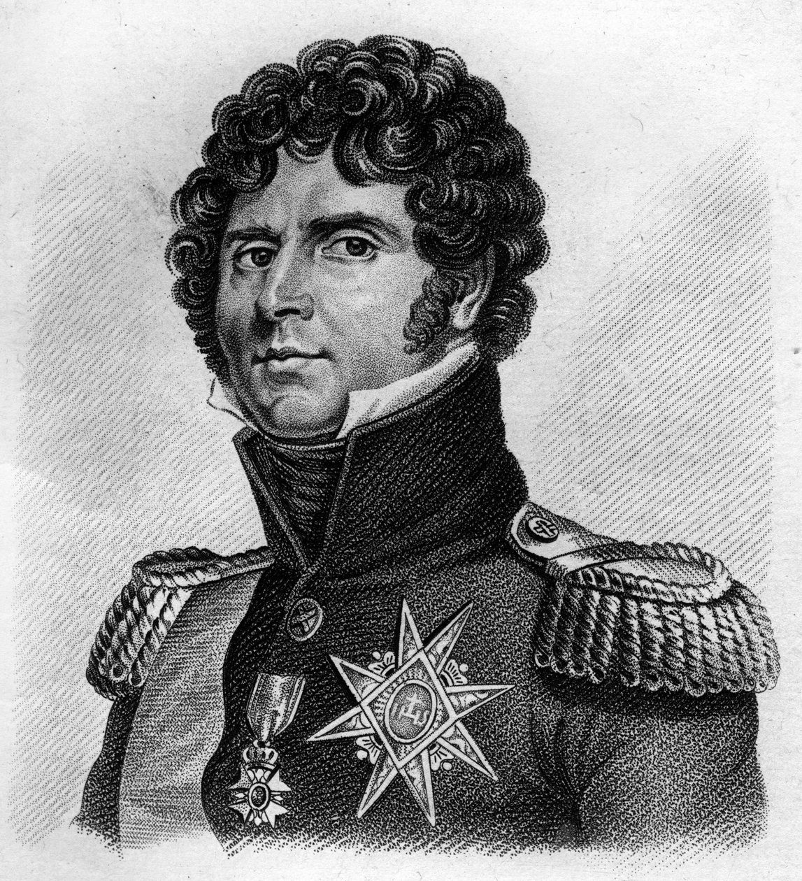 portre Charles Jean - Baptiste Bernadotte (1763-1844), Fransa Mareşali, İsveç ve Norveç Kralı XIV. 1818