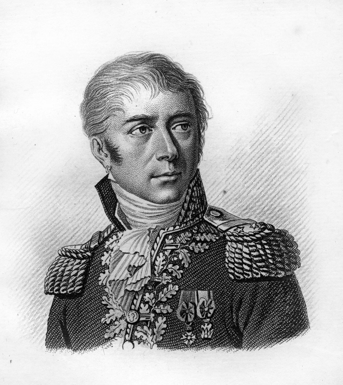 General Honore Vial.1776-1813.- portresi “”Fransızların zaferlerini ve fetihlerini izleyen Fransız generallerinin portreleri””. 1818