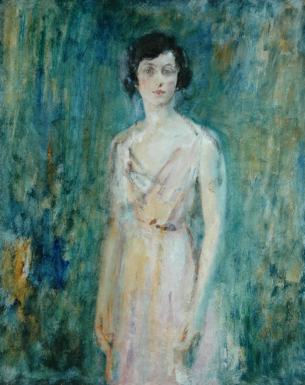 Pembe Elbiseli Bayan by Ambrose McEvoy