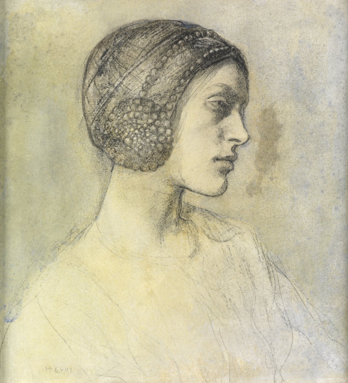Anais, Beguin Giymek, 1822 dolayları by Ambrose McEvoy