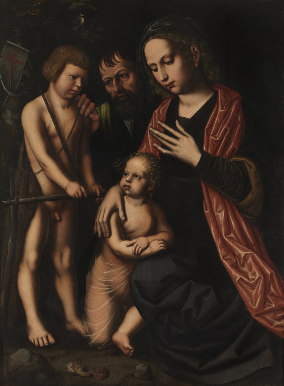 Kutsal Aile ve Aziz John Baptist by Ambrosius Benson