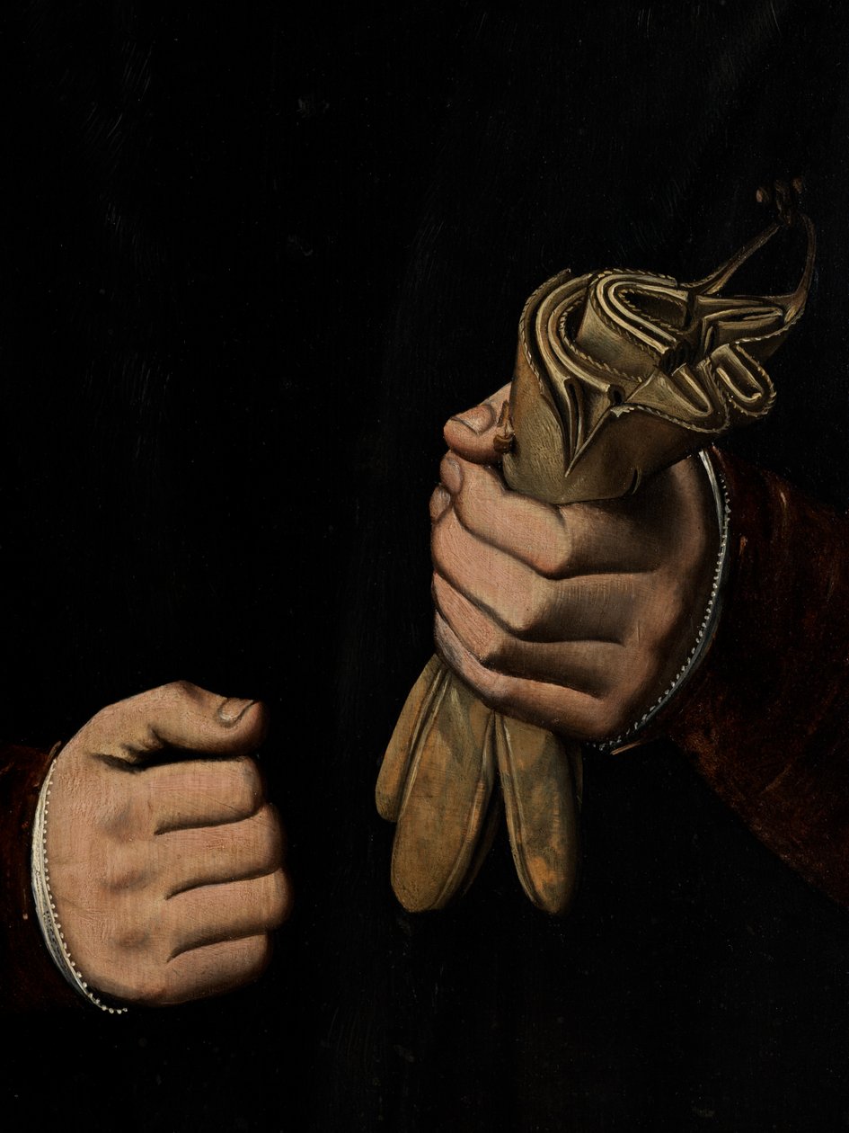 Otho Stochoven Portresi Detayı (Panel üzeri yağlıboya) by Ambrosius Benson
