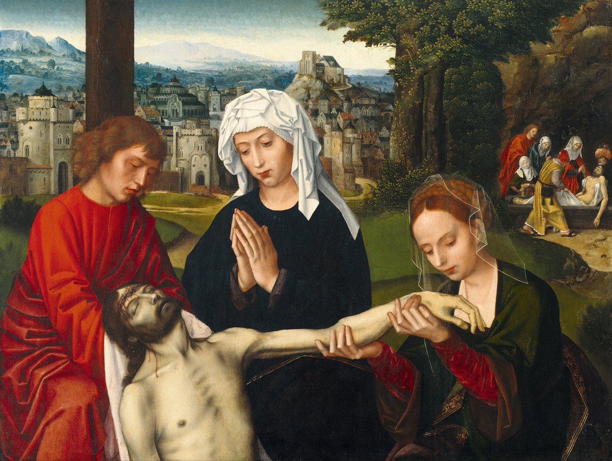 Pietà Haçın Eteğinde, 1530 civarı by Ambrosius Benson