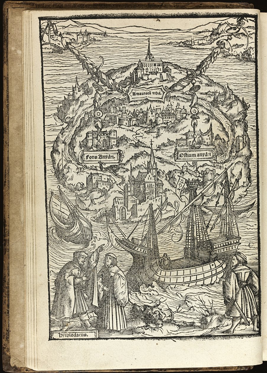 Ütopya, Thomas More, 1518 by Ambrosius Holbein