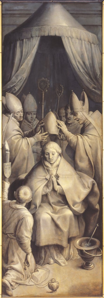 Aziz Eligius'un Kutsaması (panel üzerine yağlıboya) by Ambrosius the Elder Francken or Franck