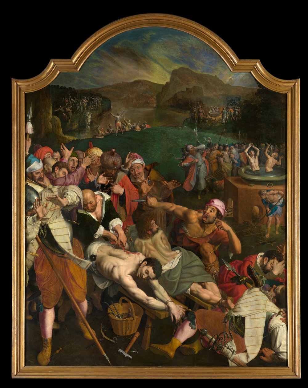 Aziz Crispin ve Crispinian'ın Şehitliği (panel üzeri yağlıboya) by Ambrosius the Elder Francken or Franck