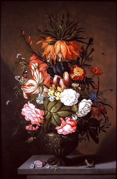 Çeşitli Çiçeklerin Natürmort, 1634 by Ambrosius the Younger Bosschaert