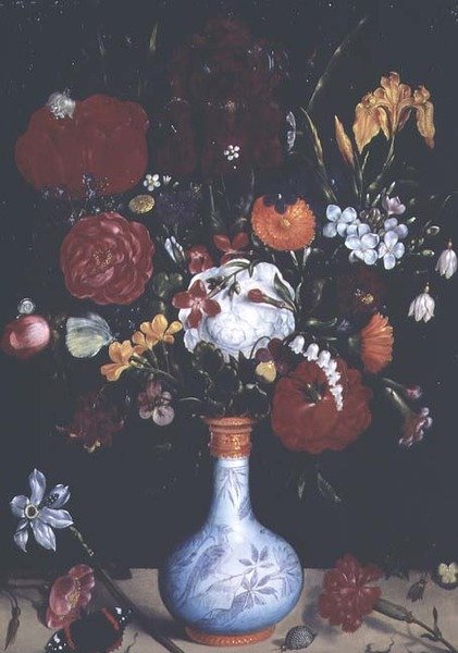 Çiçeklerle natürmort by Ambrosius the Younger Bosschaert