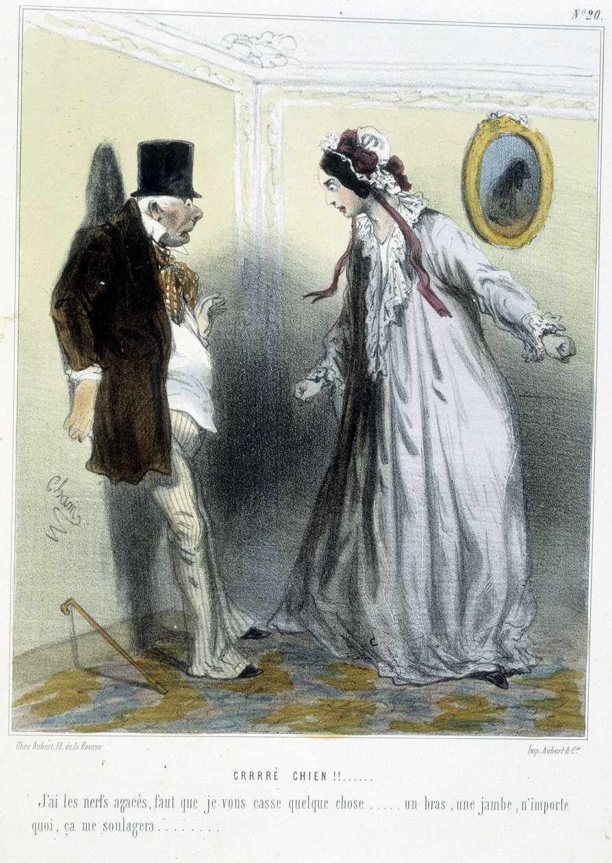 Crré chien! - Cham, v.1870-1880 tarafından “” Madeleines” de by Amédée de Noé