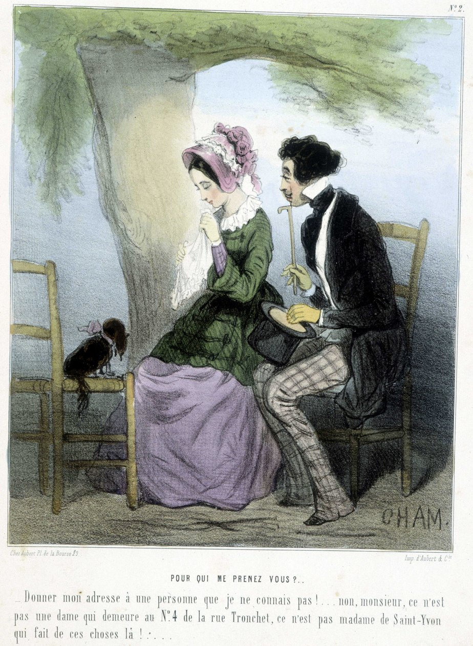 Kim olduğumu düşünüyorsun? - Cham, v.1870-1880 tarafından “” Madeleines” de by Amédée de Noé