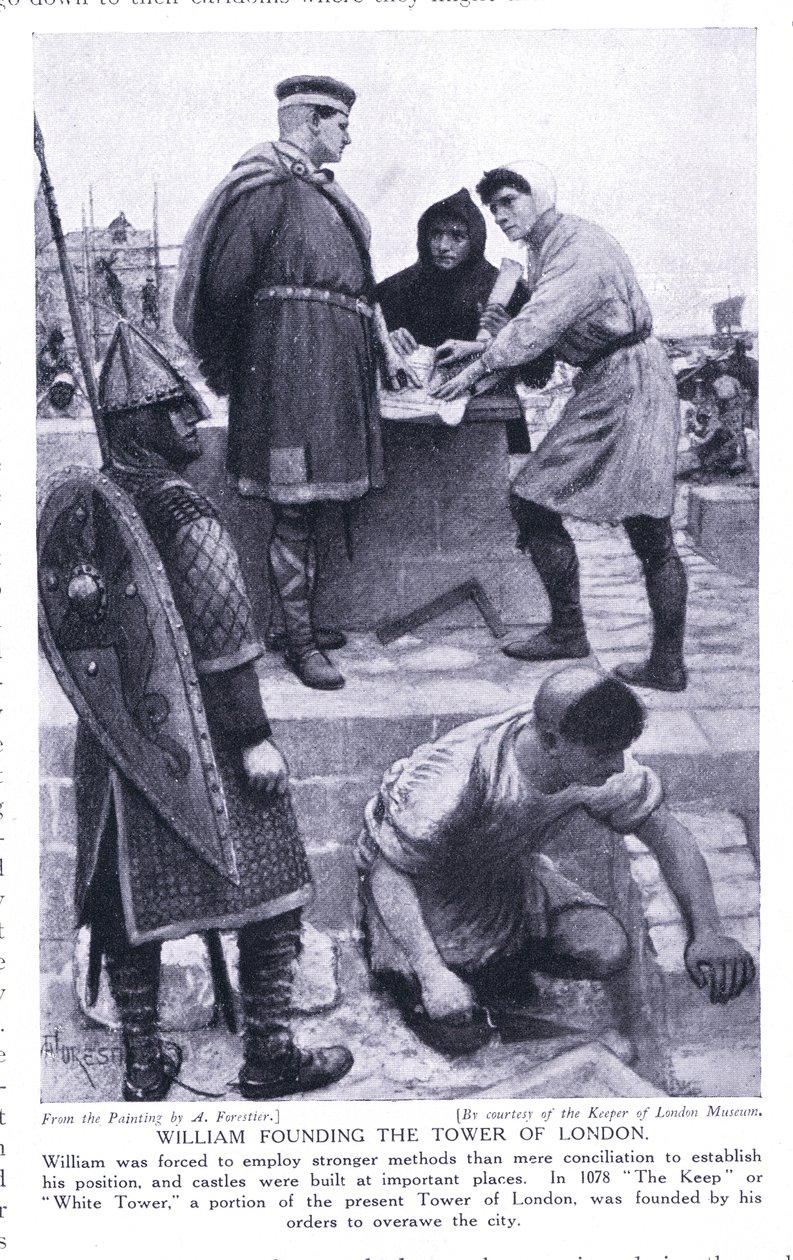 ವಿಲಿಯಂ ಟವರ್ ಆಫ್ ಲಂಡನ್ ಅನ್ನು ಸ್ಥಾಪಿಸಿದರು, 1920 ರ ಟರ್ಕಿ by Amedee Forestier