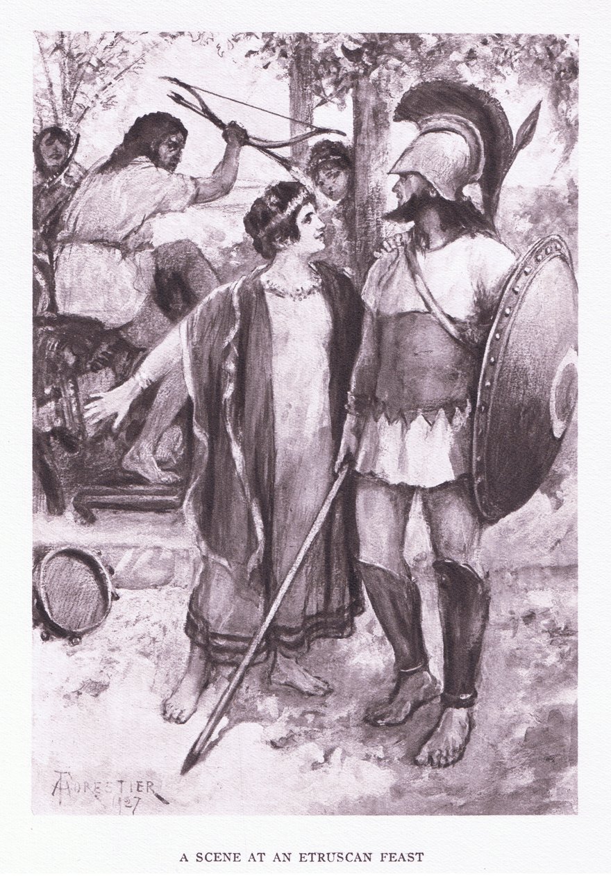 Bir Etrüsk şöleninden bir sahne, The Roman Soldier