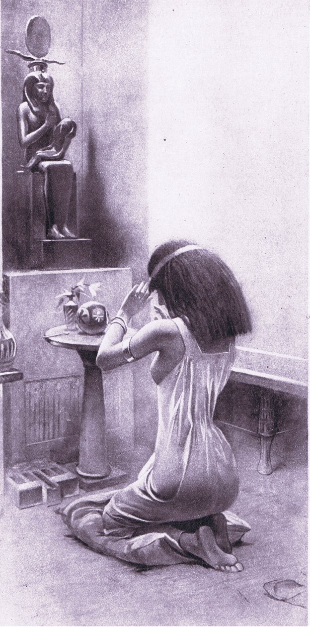 Mısırlı bir kadın ibadetlerinde, 1925 by Amedee Forestier