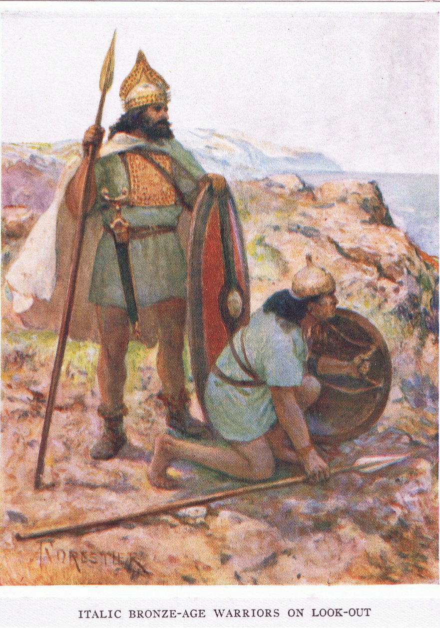İtalik Bronz Çağı savaşçıları tetikte, The Roman Soldier