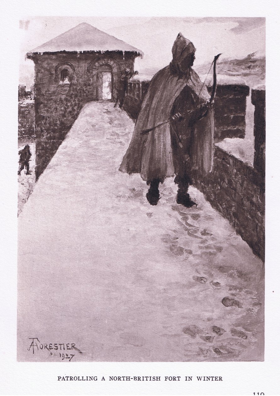 Kışın bir kuzey İngiliz kalesinde devriye gezmek, The Roman Soldier