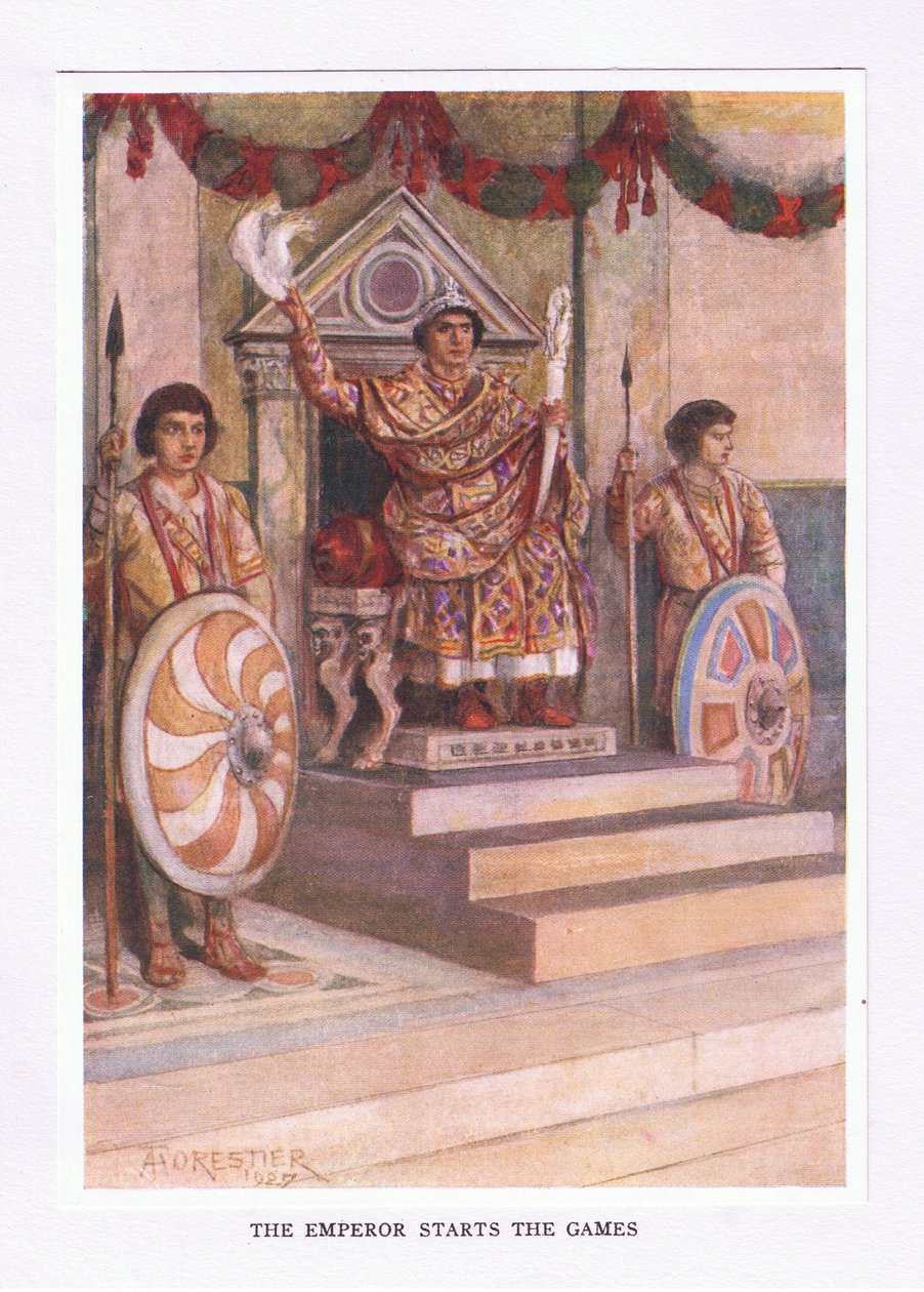 İmparator oyunlara başladı, 1928 Roma Askerinden bir örnek by Amedee Forestier