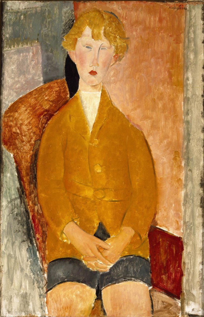 kısa pantolonlu çocuk by Amedeo Modigliani