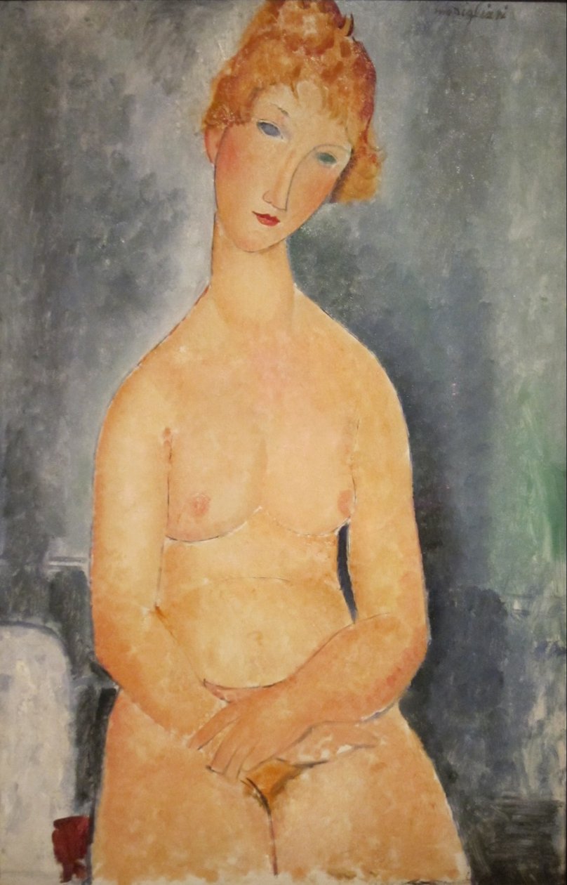 Oturmuş Çıplak by Amedeo Modigliani