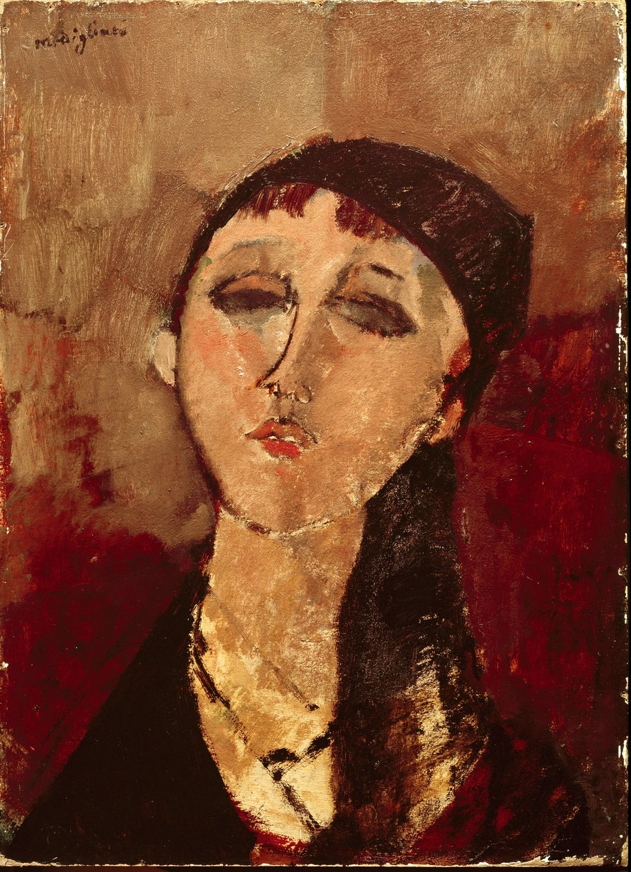 Bir kızın başı (Luisa). Amedeo Modigliani