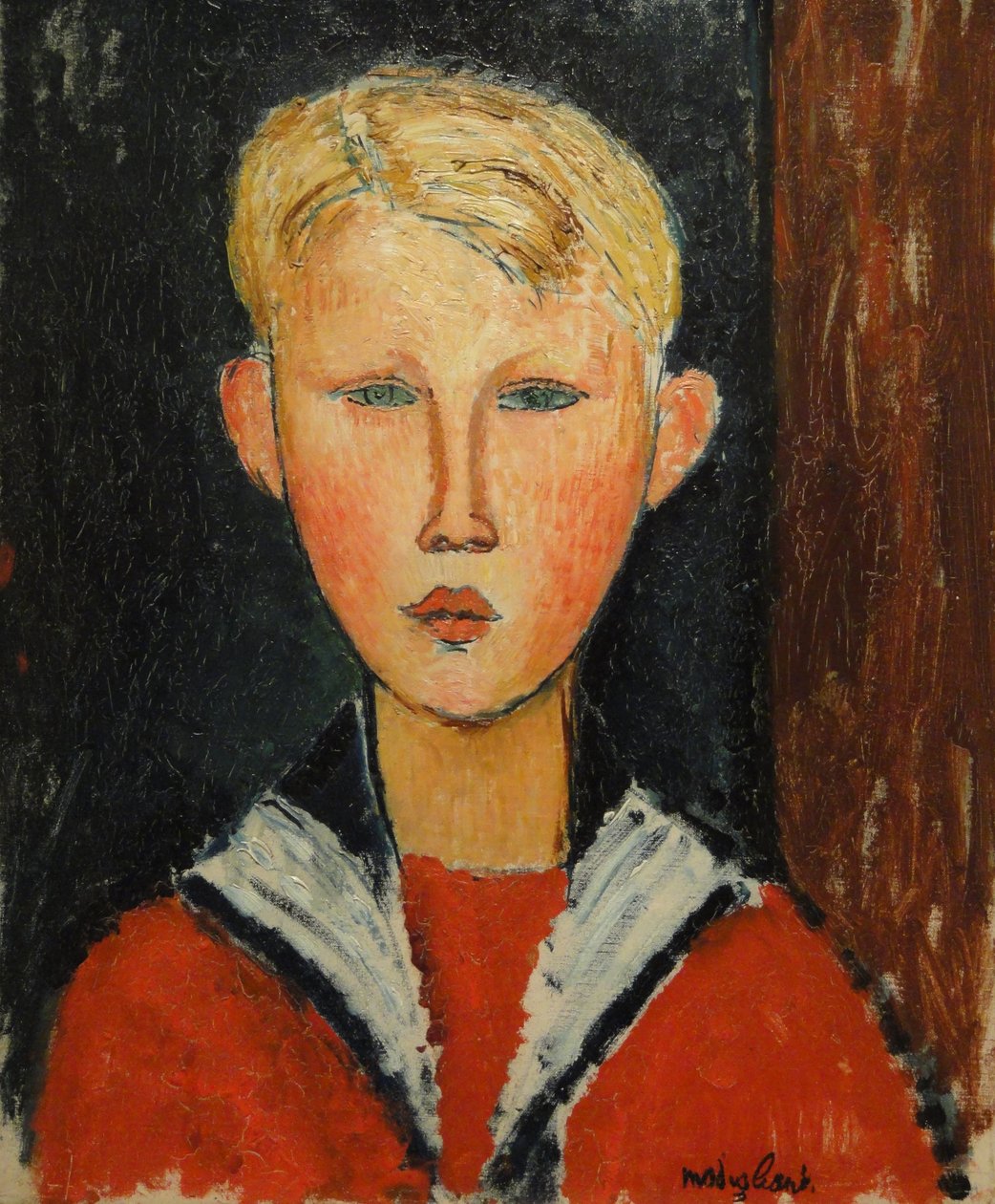 Mavi gözlü çocuk by Amedeo Modigliani
