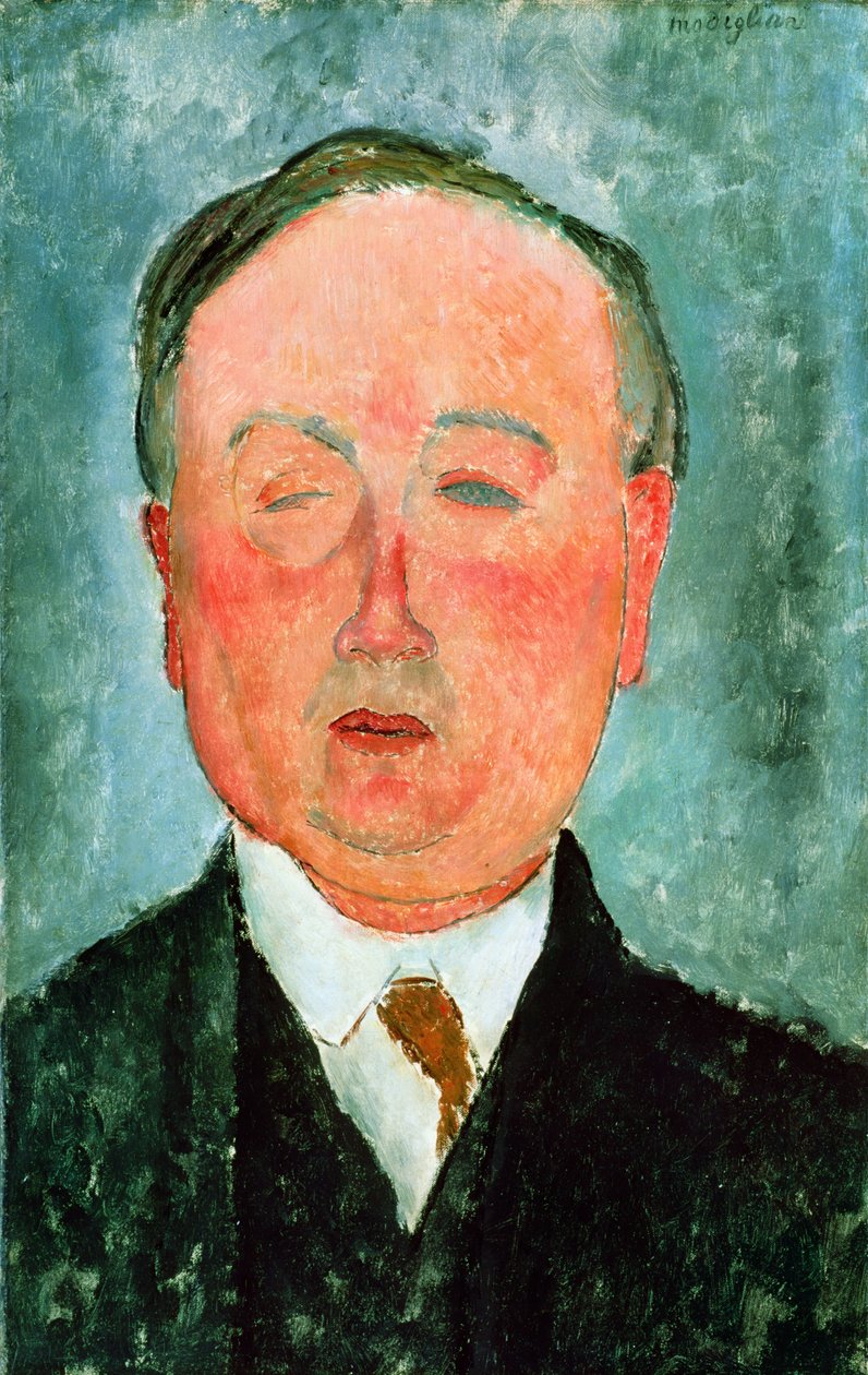 Bidou olduğu söylenen Tek Gözlü Adam, 1918-19 dolayları by Amedeo Modigliani