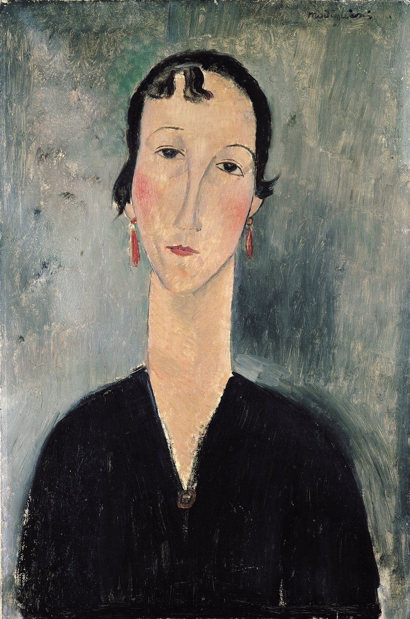Küpeli Kadın by Amedeo Modigliani