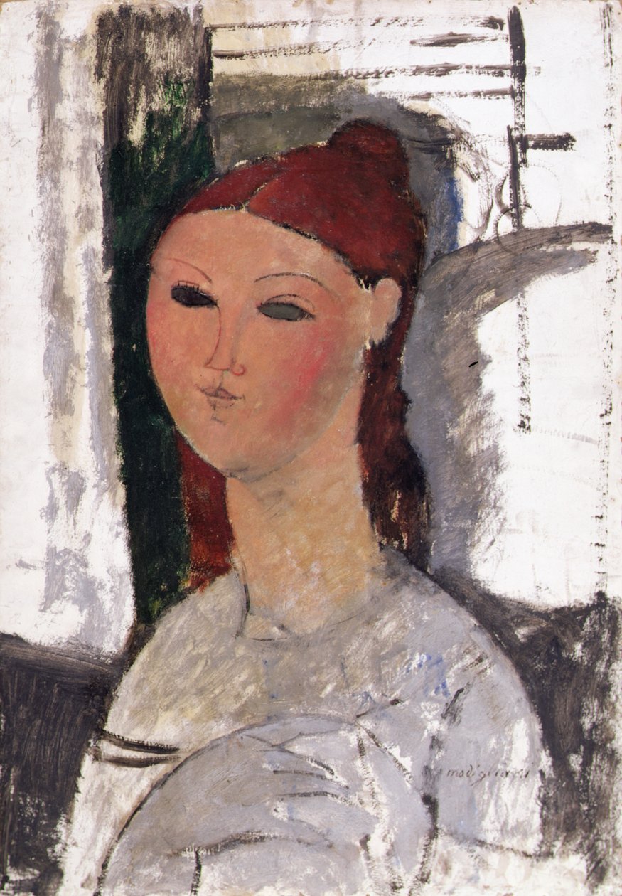 Genç Kadın, Oturan, c.1915 by Amedeo Modigliani