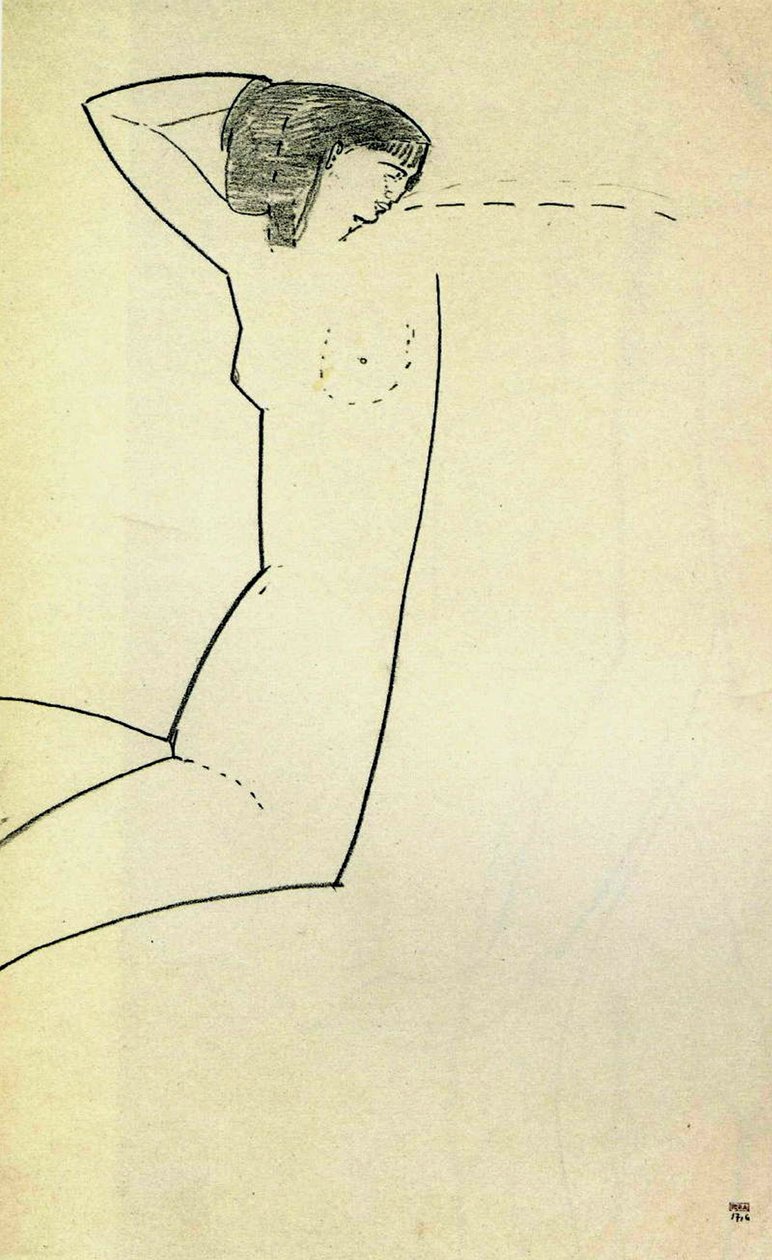 Anna Ekmatova, ೧೯೧೧ by Amedeo Modigliani