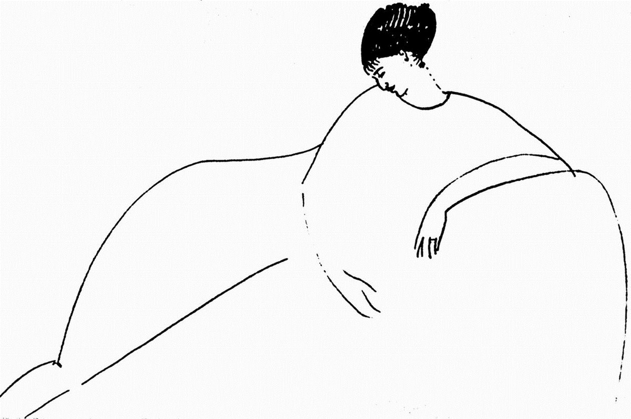 Anna Ekmatova, ೧೯೧೧ by Amedeo Modigliani
