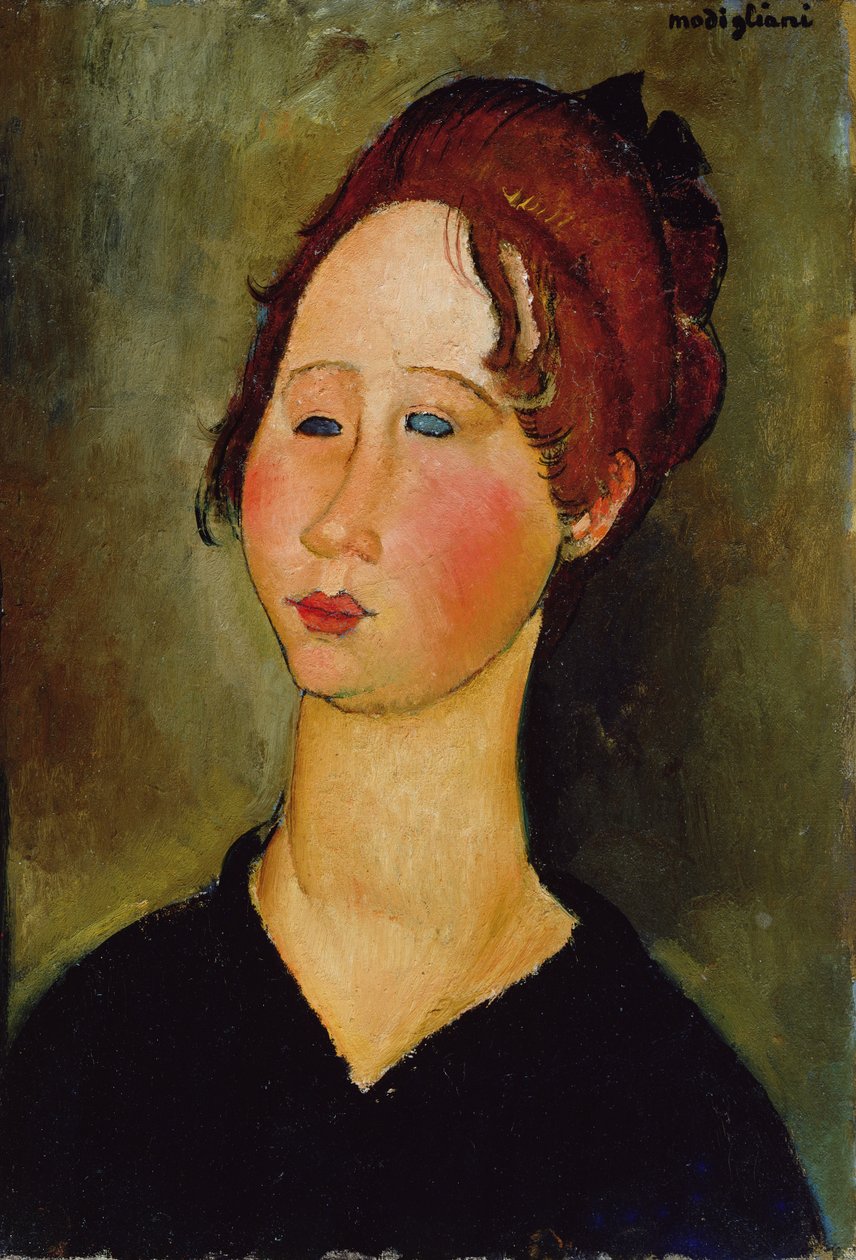 Burgonyalı Kadın, 1918 by Amedeo Modigliani