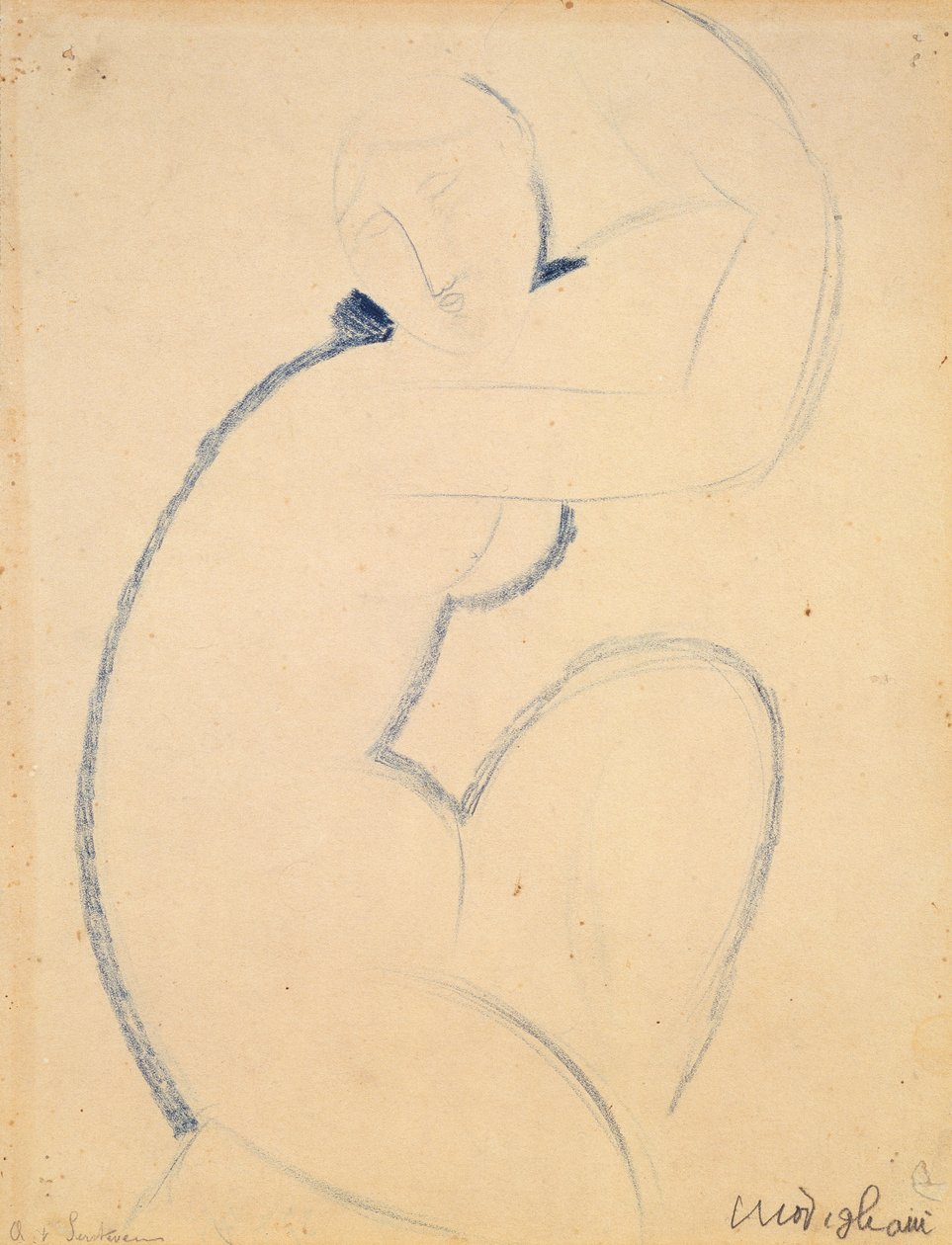 kariatid by Amedeo Modigliani
