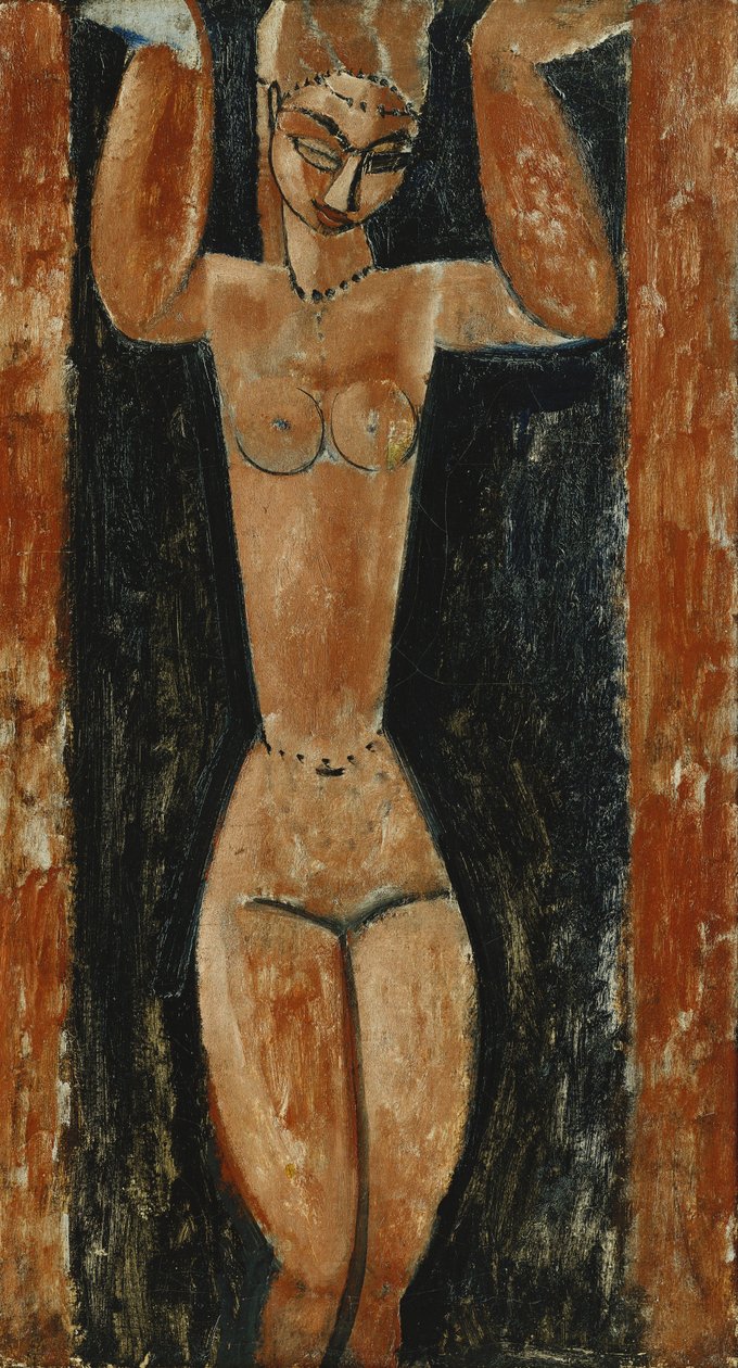 Karyatid; Cariatide, c.1911-1913 by Amedeo Modigliani