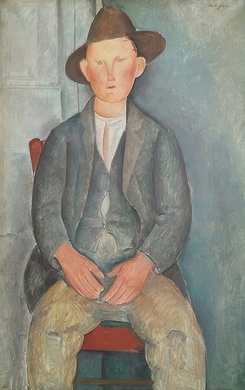 Küçük çiftçi. 1918 civarında by Amedeo Modigliani
