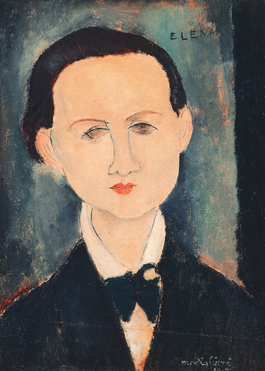 Elena Povolozki, 1917 by Amedeo Modigliani