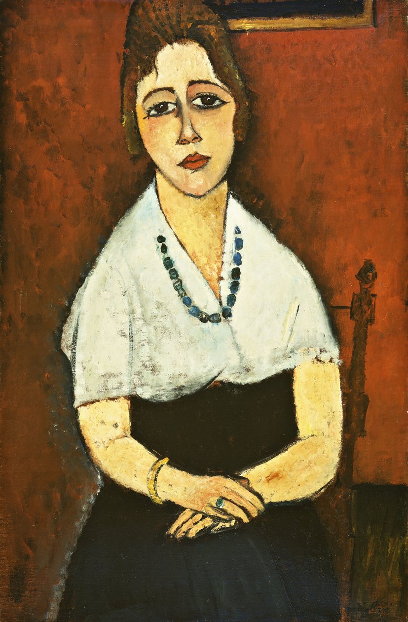 Kolyeli Kız by Amedeo Modigliani