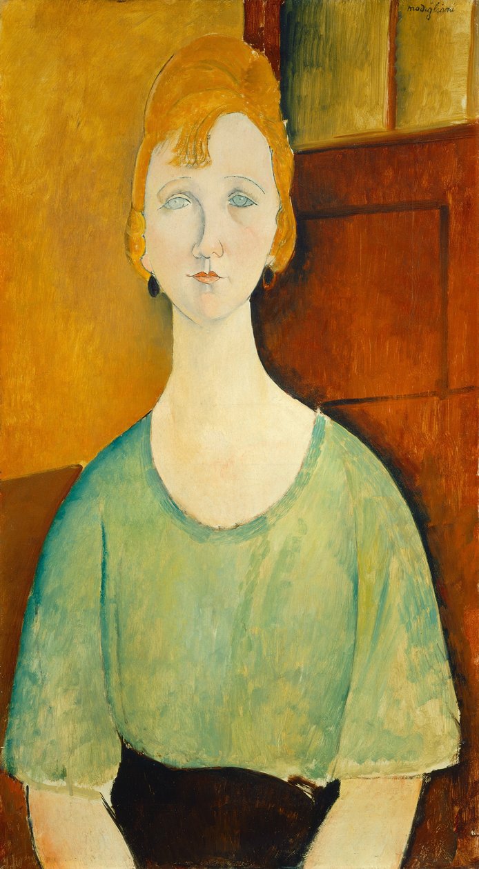 Yeşil Bluzlu Kız by Amedeo Modigliani