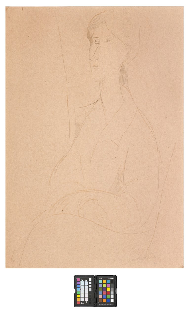 Hanks Zborowska elleri kucağında by Amedeo Modigliani