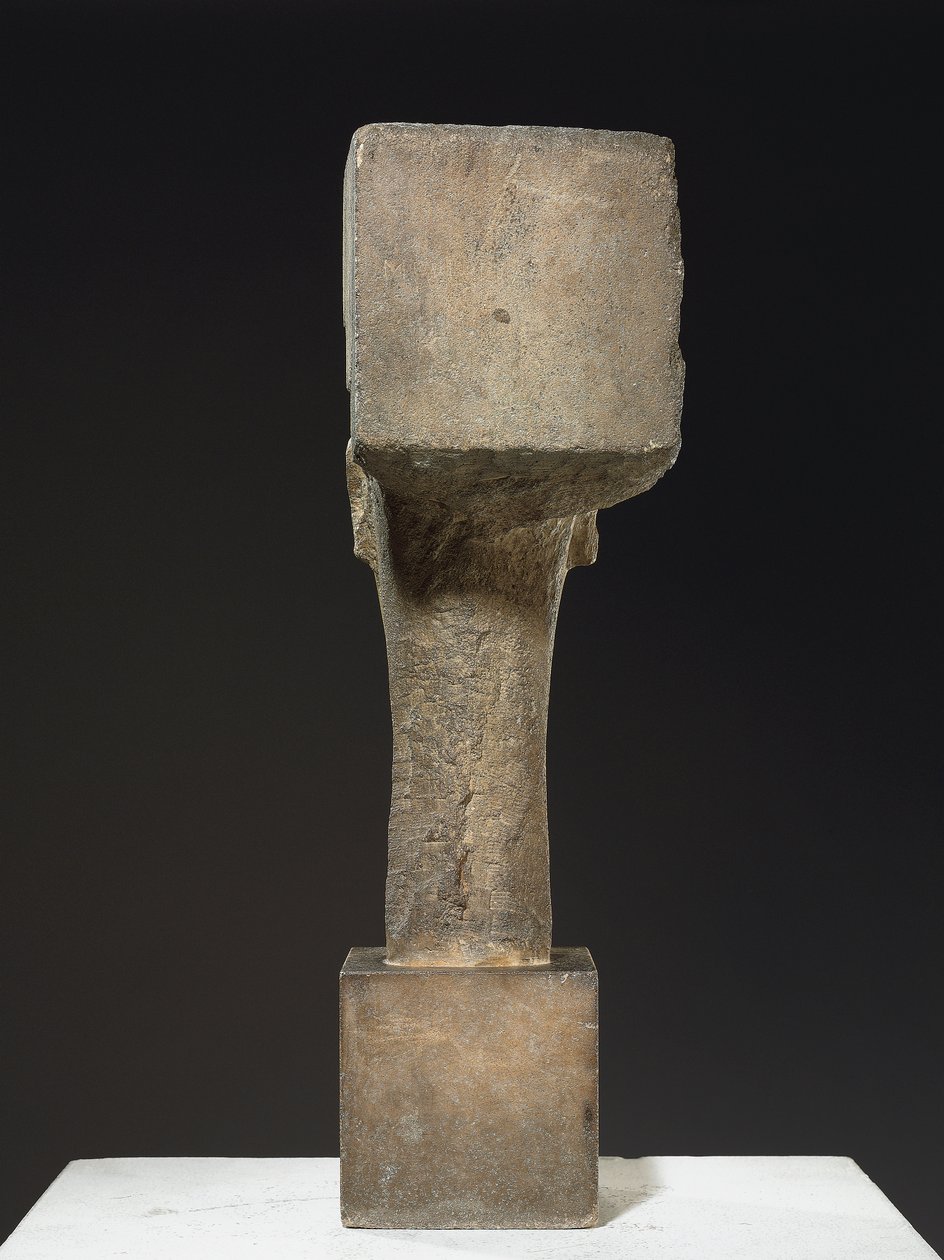 Kafa, c.1910-12 (kireçtaşı) by Amedeo Modigliani