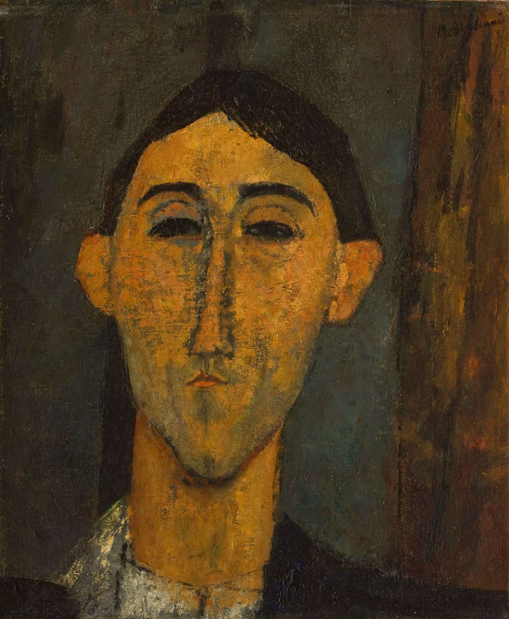 Bir Adamın Başı, c.1915-16 by Amedeo Modigliani
