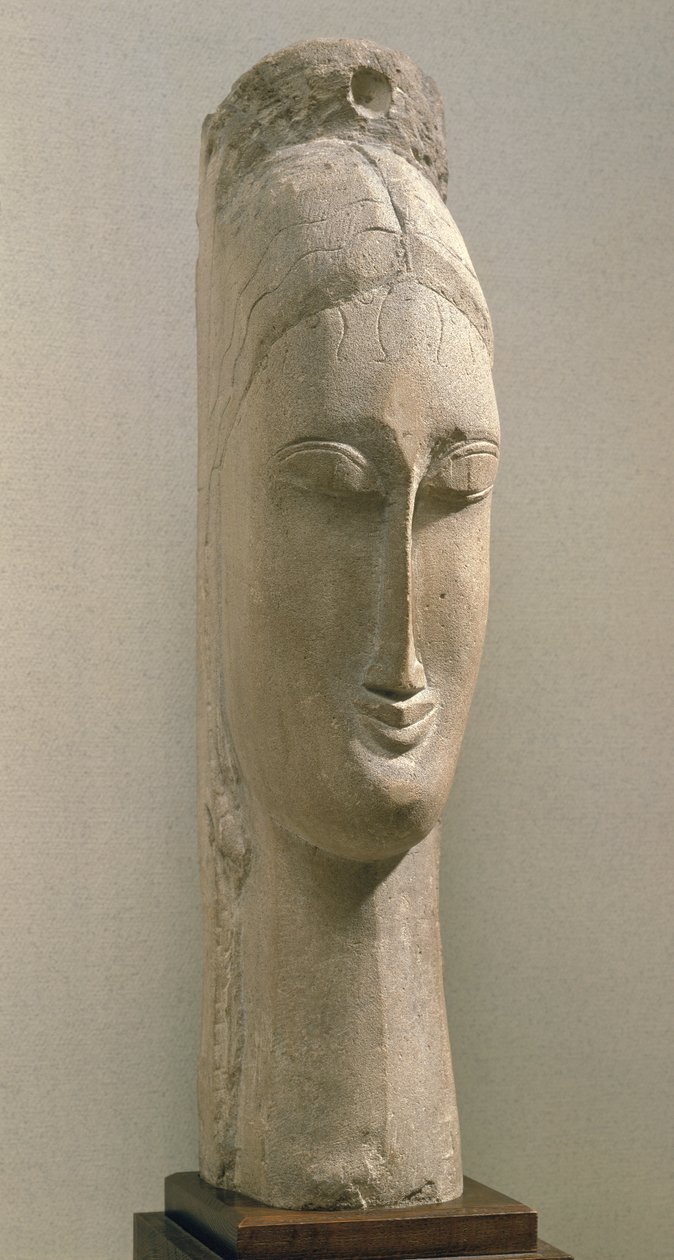 Bir Kadının Başı by Amedeo Modigliani