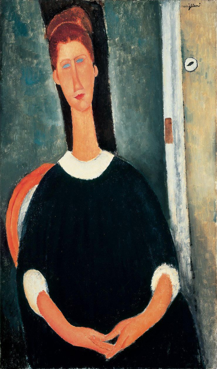 Jeanne Hébuterne (tuval üzerine yağlı boya) by Amedeo Modigliani