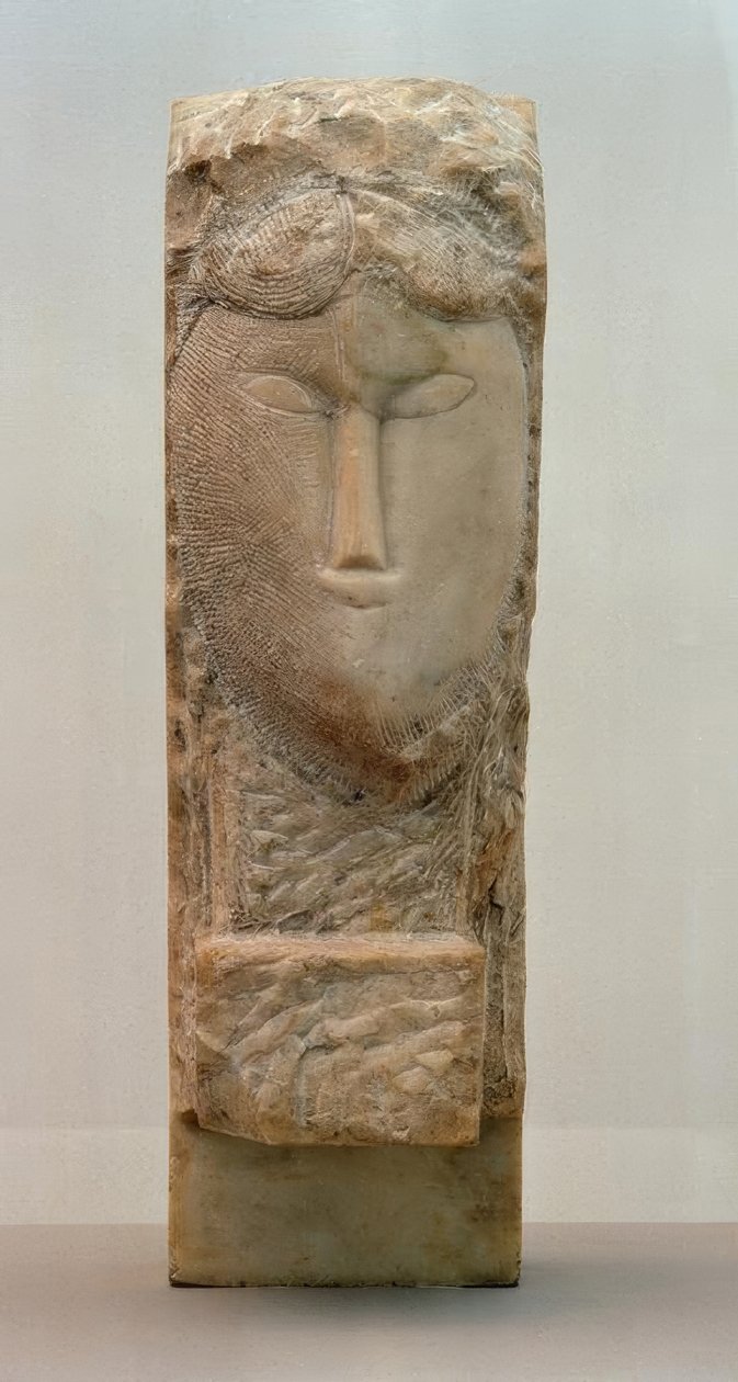 Bir kadının başı by Amedeo Modigliani