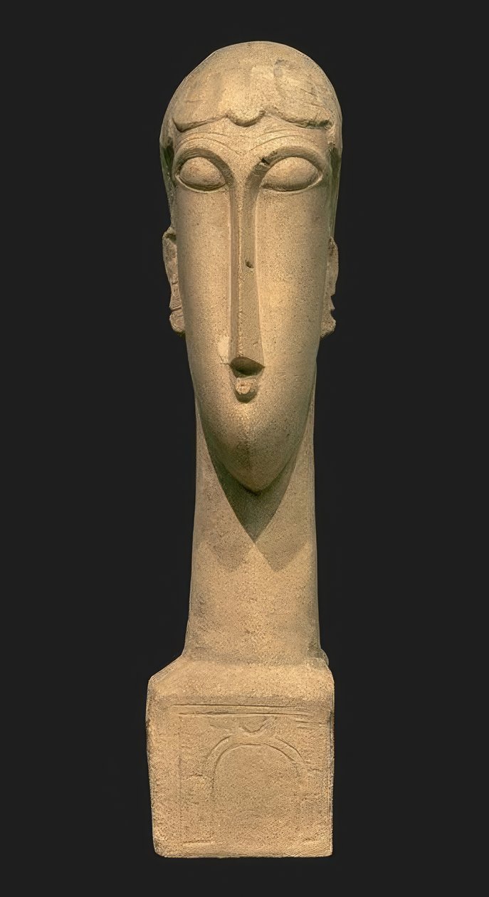 Bir kadının başı by Amedeo Modigliani