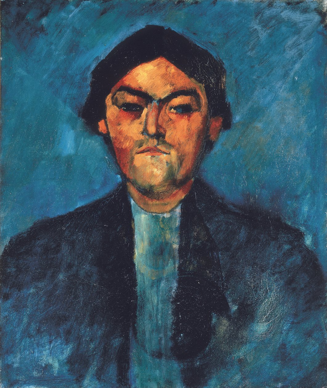 Le typeographe (Pedro), c.1909 (tuval üzerine yağlı boya) by Amedeo Modigliani