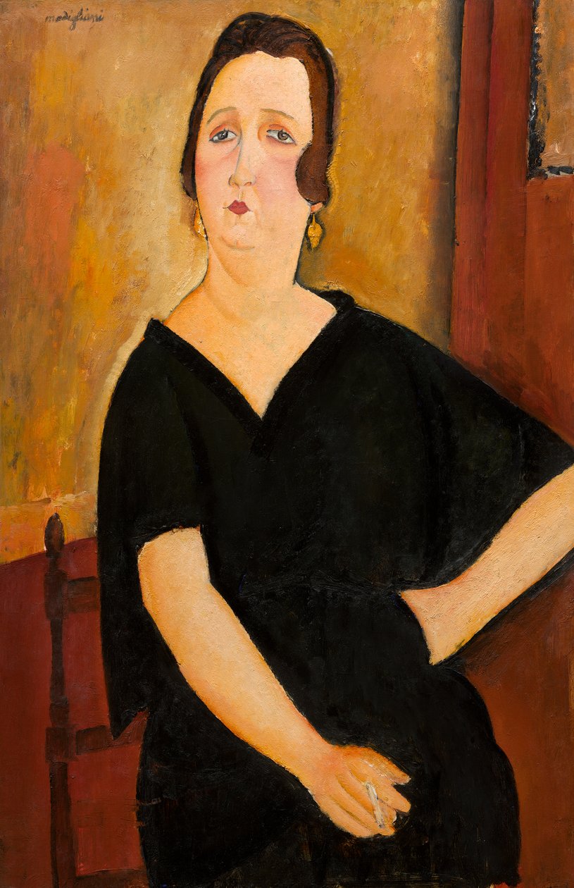 Madame Amédée (Sigaralı Kadın) 1918 (tuval üzerine yağlı boya) by Amedeo Modigliani