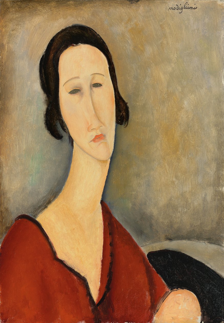 Madam Hanka Zborowska, 1917 by Amedeo Modigliani