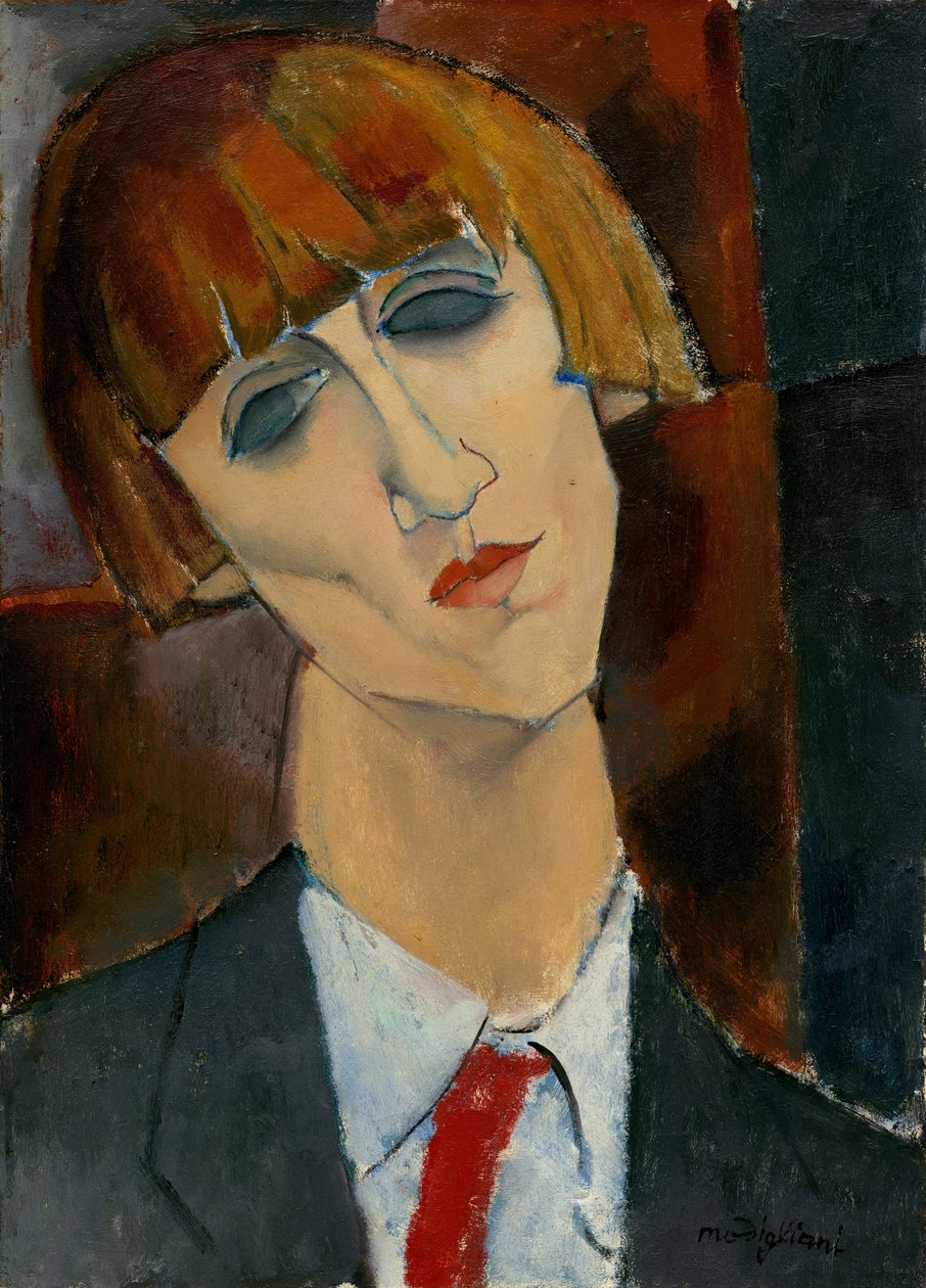Madam Kisling, yak. 1917 (tuval üzerine yağlı boya) by Amedeo Modigliani