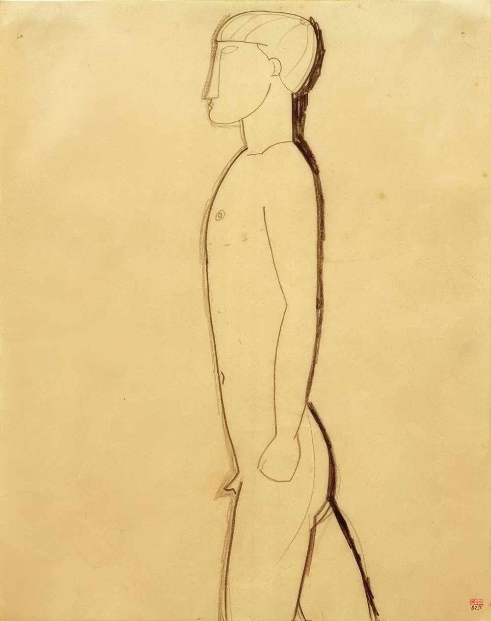 Profildeki adam by Amedeo Modigliani