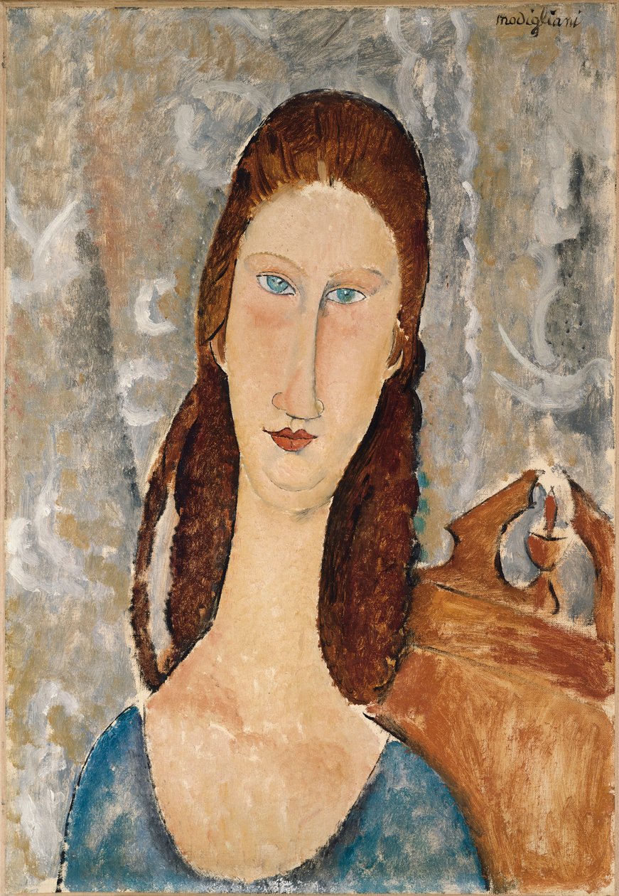 Portre de Jeanne Hebuterne (tuval üzerine yağlı boya) by Amedeo Modigliani